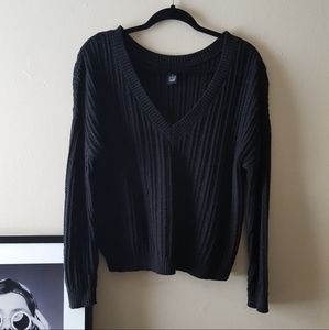 Cozy Black Knit Sweater